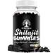 Pure Himalayan Shilajit Gummies with Ashwagandha and Chaga Mushrooms Vitamin D2 and B12 Fulvic Acid and 85+ Trace Minerals | Plant-Based Vegan Gluten Free | 60 Gummies - 30 Servings