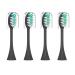 Electric Toothbrush Replacement Brush Heads Compatible with Philips One Sonicare Toothbrushes for HY1100 and HY1200 4 Pack (Black)