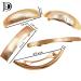 DeD Pack of 5 Women Metal Hair Clips - Retro Large Hair Barrettes French Clip Barrettes (Gold) - Buy Online on GoSupps.com