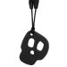 Waterproof Baby Safe Silicone Teether Soothing Child for(Black skull teether)
