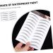Ipetboom 3 Sheets Waterproof Eyebrow Stickers Lazy Eyebrow False Eyebrows Cosmetics Man Water Proof Template 21x15cm Black - Buy Online on GoSupps.com
