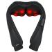 Neck and Back Massager by BOFEUNNG | Shiatsu Shoulder Massage with Heat 3D Deep Kneading Electric Foot Leg Massagers Pillow | Fathers Day Gift Car Home Office Black