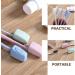Travel Toothbrush Covers Set - 8pcs Portable Plastic Caps for Travel Bathroom School & Camping - Ideal Toothbrush Protection - Buy Online on GoSupps.com