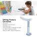 Sitting Posture Corrector for Children - Height Adjustable T-shaped Trainer (Blue) | Eye Protection & Myopia Prevention - Buy Online on GoSupps.com