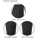 Dagacci Women's 4-Way Stretch Fitted Y Neck Scrub Set - Black, Medium - Buy Online on GoSupps.com