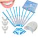 Soniker Teeth Whitening Gel Teeth Whitening Kit with Blue Clod LED Light  Teeth Whitener Gel  9x3ml & 1x3ml Teeth Whitening Gels  3 Mouth Trays for Tooth Whitening