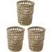Garneck 3pcs Cup Sleeve Straw Woven Holders - Tumbler Insulator Sleeves for Hot & Cold Drinks - Buy Online on GoSupps.com