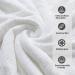 White Microfiber Washcloths 4 Pack Set - Highly Absorbent & Quick Dry Towels for Bathroom, Spa, Gym - Premium Quality Daily Use Washcloths - Buy Online on GoSupps.com