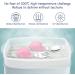 Vicloon Baby Fork and Spoon Set - Silicone Stainless Steel Cutlery for Children, Ergonomic Design for Self-Feeding (Pink Bird) - Buy Online on GoSupps.com