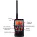 Cobra MR HH150 FLT - 3W Floating Long Range VHF Radio | Waterproof, Submersible, NOAA Weather Alerts - Buy Online on GoSupps.com