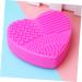Didiseaon Silicone Makeup Applicator Brush Cleaning Pad Love 8X8.5cm Rosy - Buy Online on GoSupps.com