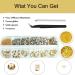Champagne Nail Rhinestones & Glitters Kit - 60pcs Golden Gems & Flatback Stones for Nail Art & DIY Crafts - Buy Online on GoSupps.com