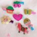 10 Pcs Cute Patterned Handmade Fabric Hair Clips for Girls - Colorful Hairpins Set - Perfect for Kids - Buy Online on GoSupps.com