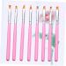 DOITOOL 2 Sets Nail Art Tool Detail Drawing Brush Builder Gel for Nails Uv Gel Nail Brush Nail Gel Nail Painting Brush Nail Art Supplies Salon 3d Nails Tool Pink Manicure Flower Pen - Buy Online on GoSupps.com