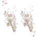2 Set hairpin trim bridal hair accessories bridesmaid hair clips hair barrettes for women hair accessories for women wedding Beads bridal hair clips manual Miss Hair piece - Buy Online on GoSupps.com