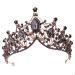 Wedding Tiara for women rhinestone bride crown princess Tiara headband princess tiara birthday adult girl birthday crown costume party accessories for brithday halloween babyhower silver black