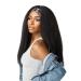 Aminow Kinky Straight Headband Wig  Soft & Natural as Human Hair  Wear and Go Glueless Wigs for Black Women  Long Black Italian Yaki Synthetic Half Wig 20 Inch 20 Inch 1B Natural Black