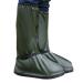HEKEDES Waterproof Shoe Covers, Reusable & Foldable Rain Boot Shoe Cover Built-in Waterproof Layer with Zipper, Non-Slip, Men Women Rain Gear Black-L
