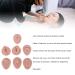 Nurnesy 7pcs Silicone Model Body Part Tongue Mouth Nose Eye Navel Ear Model Soft Practice Body Parts Kit Silicone Training Part Perfect for Beginner Practice (Dark Skin) - Buy Online on GoSupps.com