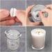 Daofary 6oz Glass Candle Jars - 20 Pack with Lids, Wicks, Stickers, and Metal Centering Devices - Buy Online on GoSupps.com