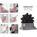 Fascia Massage Ball - Spiky Suction Massage Ball for Yoga & Fitness | Muscle Relaxation for Feet Back & Hands - Black - Buy Online on GoSupps.com