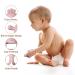 Silicone Baby Teether Toy & Pacifier Combo - Dust-Proof Infants Chew Toy - Anti-Dropping Wrist Teether - Beige (1 Pack) - Buy Online on GoSupps.com