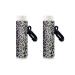 SCRAWLGOD Lipstick Keyring for Women Elegant and Unique Style Snow Leopard Print