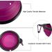 Collapsible Dog Bowls 2 Pack - Portable Water Bowls for Pets | Foldable Travel Bowl Set with Carabiner Clip - Ideal for Walking, Traveling, Hiking | Black+Purple - Buy Online on GoSupps.com