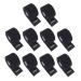 FOMIYES Bandes de Cou en Papier Jetable Noir 10 Pcs Extensibles Protection Barbier Absorbantes pour Salon de Coiffure Usage Professionnel