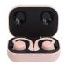 Ear Hooks Earphone Earbuds Compact Sound Assistant Wearing Without Pressure for Outdooor for Daily Use for Office(Cloud Powder)