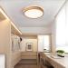 Wayluoung 18W LED Wood Ceiling Lamp 30cm - 4500K 1620LM | Stylish Lighting for Bedroom Living Room Kitchen & Dining Room - Buy Online on GoSupps.com