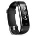 Stiive Fitness Tracker with Heart Rate Monitor, Waterproof Activity and Step Tracker for Women and Men, Pedometer Watch with Sleep Monitor & Calorie Counter, Call & Message Alert Black