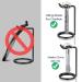 Linkidea Stainless Steel Safety Razor Stand & Brush Holder - Men's Deluxe Shaving Base (Black, 3.7 Height) - Buy Online on GoSupps.com