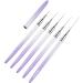 5Pcs Nail Art Liner Brushes Set Polish Painting Nail Design Brush Pen Set With Handle For Pulling Lines Nail Art Liner Brush Set With Cap Nail Art Liner Brushes Polish Painting - Buy Online on GoSupps.com