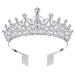 COCIDE Tiara and Crown for Women Silver Rhinestone Birthday Headband Princess Tiaras for Girls Hair Accessories Jewelry for Bridal Wedding Prom Birthday Christmas Xmas Halloween Party (Silver-2) 2 Silver