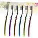 Gatuida 6 Pack Bamboo Charcoal Toothbrushes with Soft Bristles - Eco-Friendly & Sustainable Oral Care - Buy Online on GoSupps.com