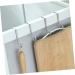 BELLIFFY 6pcs Kitchen Sundries Hooks Purse Wall Hook Overdoor Stainless Steel Cabinet Door Hanger 7.5X6.5CM Silver - Buy Online on GoSupps.com