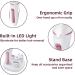 Mcbazel Cordless Epilators for Women 5 in 1 USB Rechargeable Hair Remover Electric Lady Shaver with Facial Cleansing/Massage Head/Callus Remover Fit for Face Legs Arms Armpit Bikini - Pink/White - Buy Online on GoSupps.com