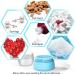 6 Pack Leakproof Silicone Travel Jars 0.67oz - Travel Size Containers for Toiletries - Hard Sealed Lids for Face, Hand, Body Cream - 6 Pieces - Buy Online on GoSupps.com