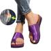Sandals for women comfortable platform sandals orthopedic shoes PU leather flat sole large toe foot correction sandals orthopedic bunion corrector slides for family and friends 06.40 2 37 EU
