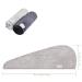 2 Pack Super Absorbent Microfiber Hair Drying Towels - Quick Dry Turban Wraps (Dark & Light Gray) - Buy Online on GoSupps.com