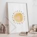 Happyarts A4 Poster Set - Hand-Painted Boho Sun Rainbow & Cloud Decor for Kids' Room | Perfect Baby Room Wall Art - Buy Online on GoSupps.com
