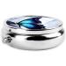 Blue Butterfly Mini Round Pill Box | 3 Compartment Medicine Organizer for Travel & Home Use - Buy Online on GoSupps.com