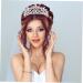 1pc Large Bridal Tiara Fashion Crystal Headwear Crown Hair Band Wedding Headband Crystal Headdress Crown Headband Bride Hair Bridal Headdress Bride Crown Crystal Crowns 16x16x8cm Silver - Buy Online on GoSupps.com