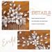 Evild Rhinestone Wedding Hair Comb - Bridal Headpiece with Pearls, Crystals, and Flowers for Brides and Bridesmaids - Buy Online on GoSupps.com