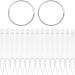 Beaupretty Stiletto Nail Sticks - 100pcs Fan-shaped Nail Display Tips with Metal Ring (Transparent) - Buy Online on GoSupps.com