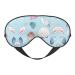 Sea Shell Print Unisex Sleeping Eye Mask Soft Comfortable Light-Blocking Eye Mask Black