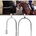 HEEPDD Horse Spurs Chrome Brass Zinc Alloy Spurs Exquisite Pattern Gear Spurs with Crystals for Young Girl(Sliver) - Buy Online on GoSupps.com
