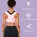 Ezata Seamless Corrector - Adjustable Shoulder Brace for Invisible Braces Effective Back Stretcher for Shoulder Women Men Pink Small - Buy Online on GoSupps.com