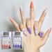 Press on Nails Almond(2x24 Pcs)  Enamour Fake Nails with Nail Glue Kit  Includes Glue on Nails  Prep Pad  Nail File Nail Adhesive Tabs  Cuticle Stick- Medium Press on Nails for Women